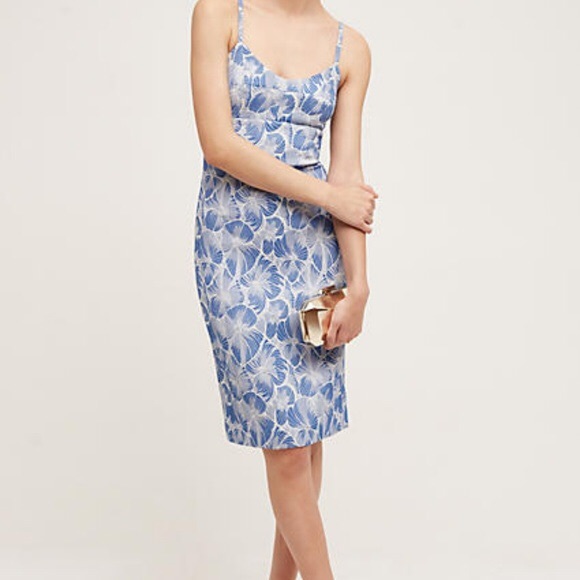 Anthropologie Dresses & Skirts - Anthropologie Portia Dress blue motif 4